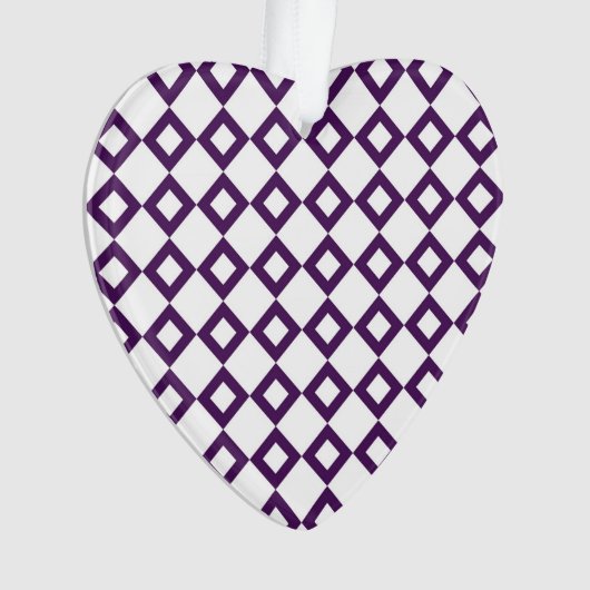 Motif diamant blanc et violet (devant)