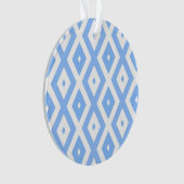 Motif diamant bleu et blanc (devant)