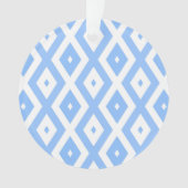 Motif diamant bleu et blanc (devant)