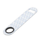 Motif diamant bleu pâle et blanc (Devant angulaire)