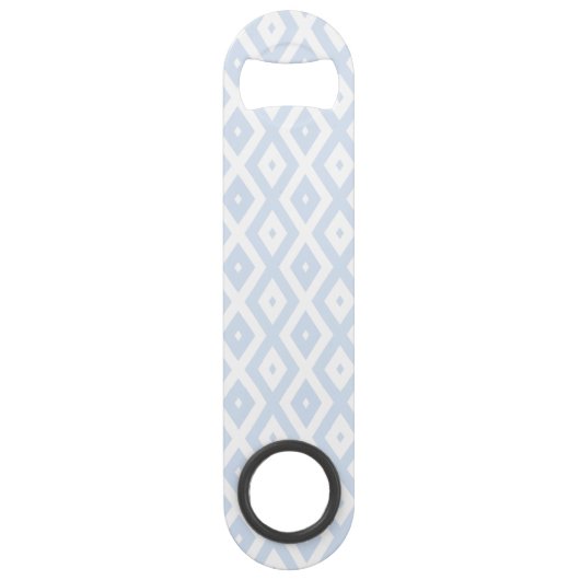 Motif diamant bleu pâle et blanc (Devant)