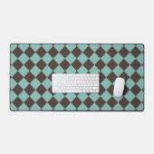 Motif diamant Brown Turquoise Checker  (Clavier et souris)