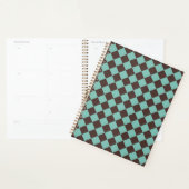 Motif diamant Brown Turquoise Checker  (Devant avec enveloppe)
