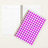 Motif diamant damier rose blanc (Devant avec enveloppe)
