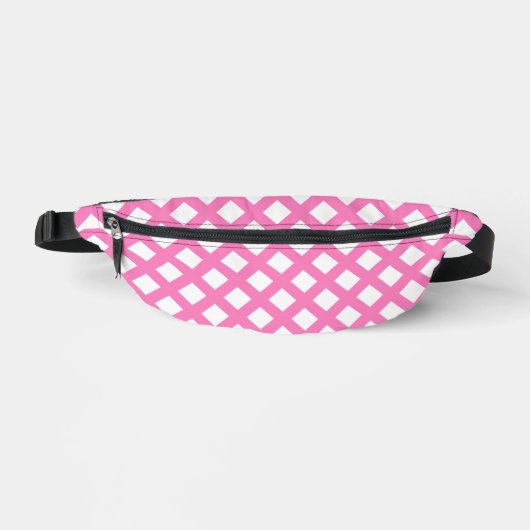 Motif diamant damier rose blanc (Recto)