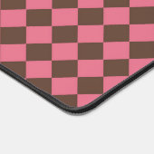 Motif diamant de Checker Brown rose (Coin)