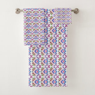 Motif diamant géométrique ethnique pastel moderne