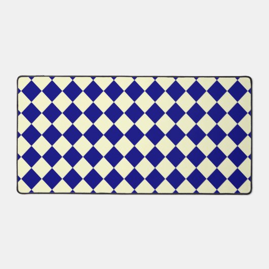 Motif diamant jaune Checker bleu (Recto)