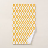 Motif diamant jaune et blanc soleil (Serviette à main)