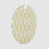 Motif diamant jaune pâle et blanc (devant)