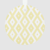 Motif diamant jaune pâle et blanc (dos)