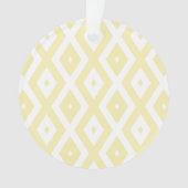 Motif diamant jaune pâle et blanc (devant)