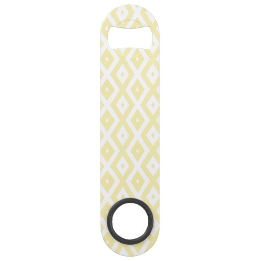 Motif diamant jaune pâle et blanc (Devant)
