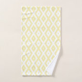 Motif diamant jaune pâle et blanc (Serviette à main)