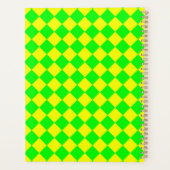Motif diamant jaune-vert Checker (Dos)