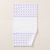 Motif diamant lavande et blanc (Serviette à main)