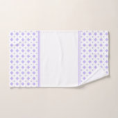 Motif diamant lavande et blanc (Serviette à main)
