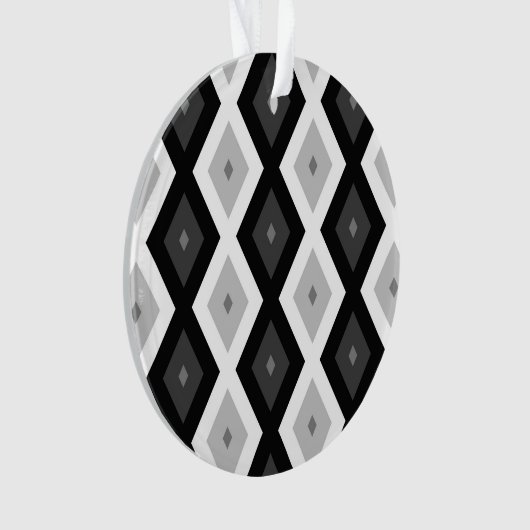 Motif diamant noir, blanc et gris (devant)