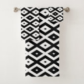 Motif diamant noir et blanc (En situation)