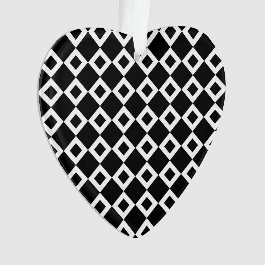 Motif Diamant noir et blanc (devant)