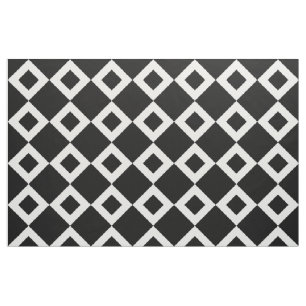 Motif diamant noir et blanc Tissu géométrique