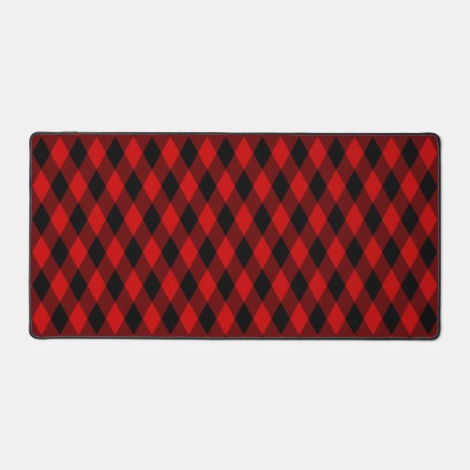 Motif diamant noir et rouge  (Recto)