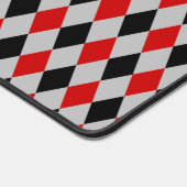 Motif diamant noir gris et rouge (Coin)