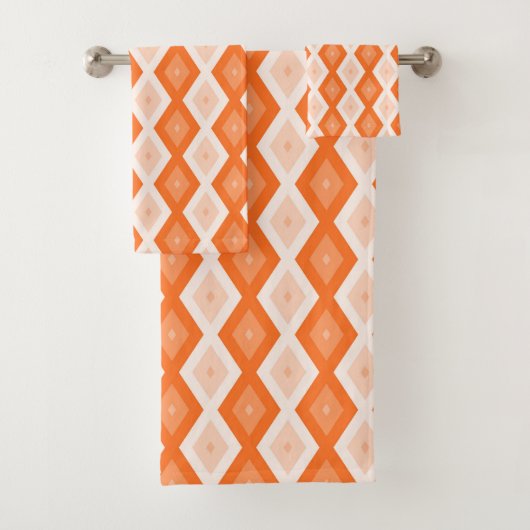 Motif diamant orange (En situation)