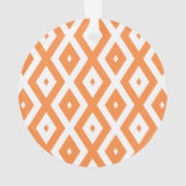 Motif diamant orange et blanc (dos)