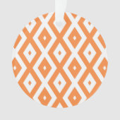 Motif diamant orange et blanc (devant)
