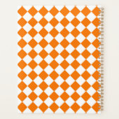 Motif diamant Orange White Checker (Dos)