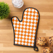Motif diamant Orange White Checker (De haut en bas)