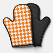 Motif diamant Orange White Checker (Recto/Verso)