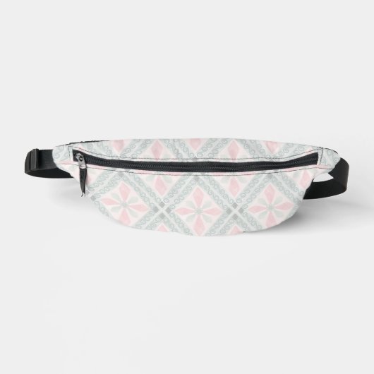 Motif diamant pastel vert et rose (Recto)