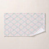 Motif diamant pastel vert et rose (Serviette à main)