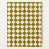 Motif diamant Pink Green Checker (Dos)