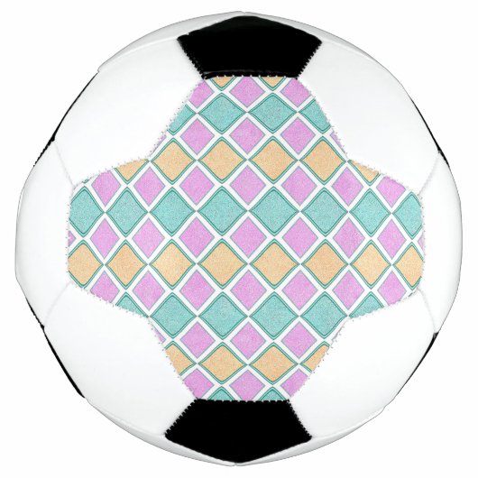 Motif diamant prisme arlequin pastel (Devant)