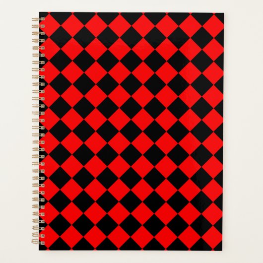 Motif diamant Red Black Checker (Devant)