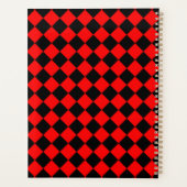 Motif diamant Red Black Checker (Dos)