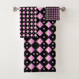 Motif diamant rose Gradient géométrique