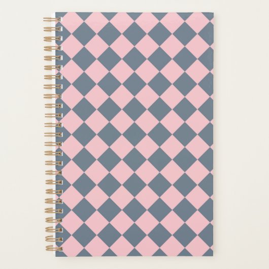 Motif diamant rose gris Checker (Devant)