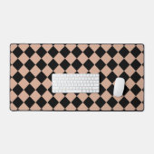 Motif diamant rose noir Checker (Clavier et souris)