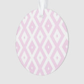 Motif diamant rose pâle et blanc (devant)