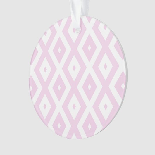 Motif diamant rose pâle et blanc (devant)