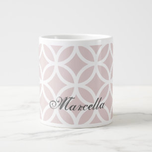 Motif Diamant Rose Personnalisé Géant Mug