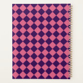 Motif diamant rose pourpre Checker (Dos)