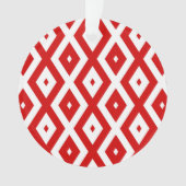 Motif diamant rouge et blanc (devant)