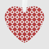 Motif diamant rouge et blanc (dos)