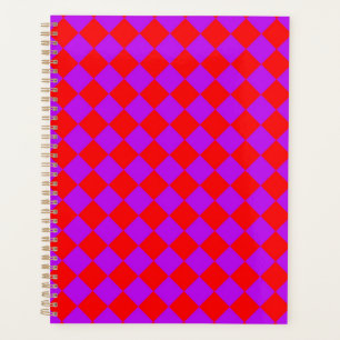 Motif diamant rouge pourpre Checker