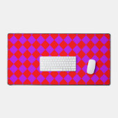 Motif diamant rouge pourpre Checker (Clavier et souris)
